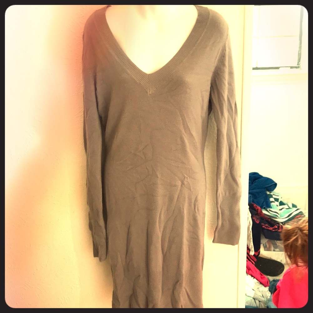 🌸Gray sweater dress or tunic SzLg 🌸